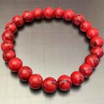 Turkite – bracelet with synthetic beads in red or blue - Image 2