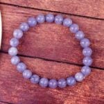 Jadeite, Blue-Purple, Handmade Bracelet