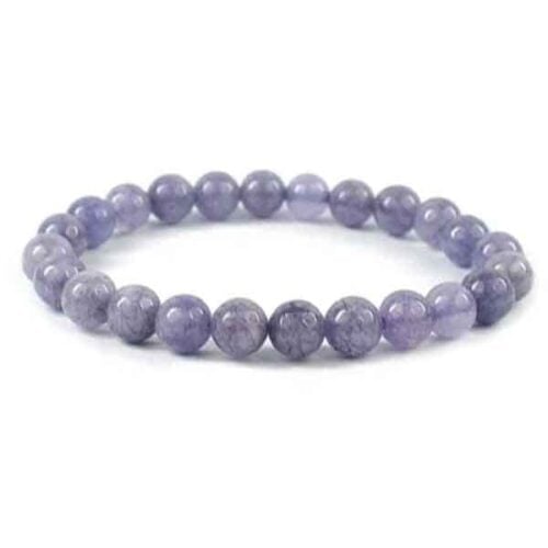 Jadeite, Blue-Purple, Handmade Bracelet - Image 2