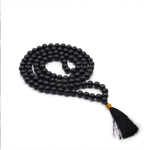 Mala Prayer Beads with 108 Beads, Black Tourmaline, 8 mm Beads - Image 11