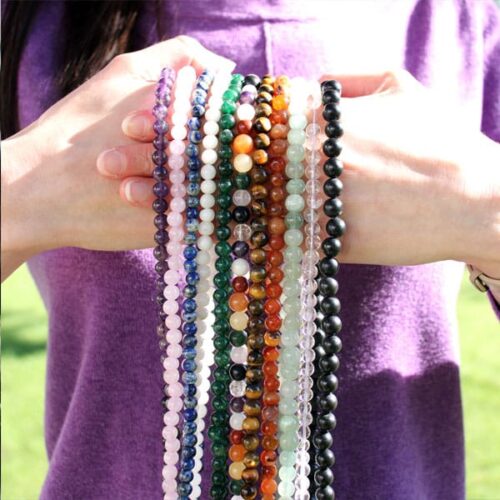 Mala Prayer Beads with 108 Beads, Black Tourmaline, 8 mm Beads - Image 12