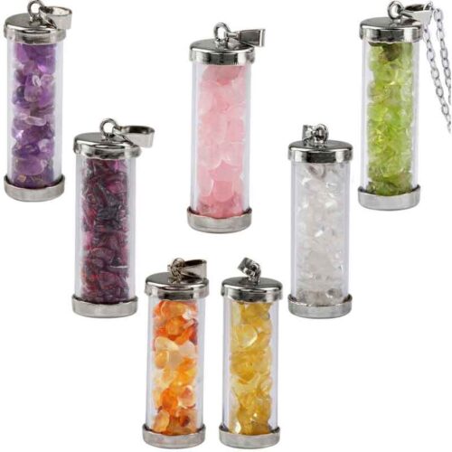 The Magic of 7 Crystals – Pendant Set in Glass Capsules - Image 4