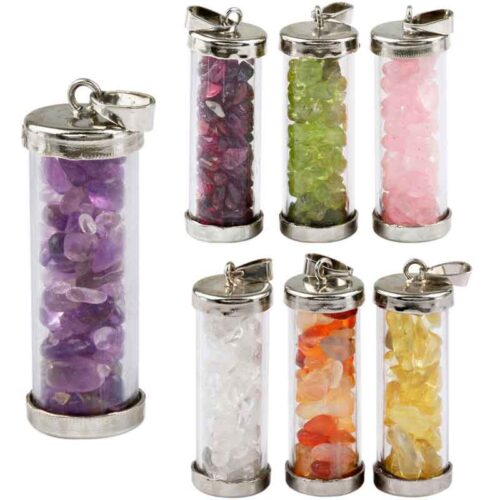 The Magic of 7 Crystals – Pendant Set in Glass Capsules - Image 2