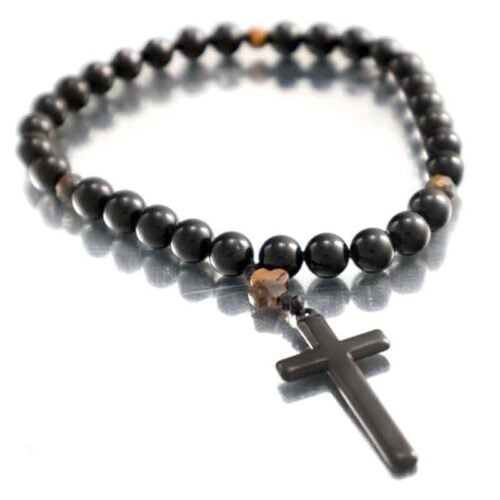 “Divine Path” Prayer Beads – Black Tourmaline and Tiger’s Eye - Image 6