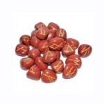 Luxury Red Jasper Rune Set with Booklet in a Beautiful Box - Image 2