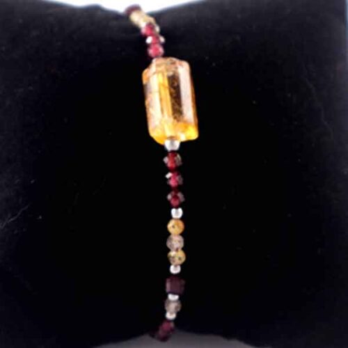 Inner Rhythm – Bracelet with Citrine, Garnet and Rutilated Quartz - Image 8
