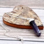 Amethyst Pendant with Classic Pointed Stone - Image 2