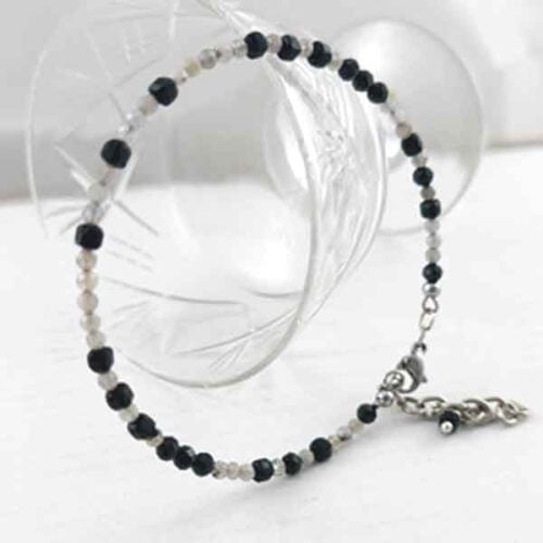 Lunar Protection – Labradorite and Black Tourmaline Bracelet - Image 2