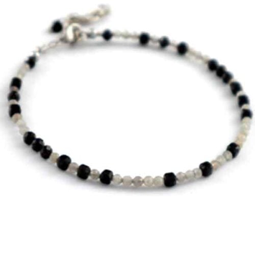 Lunar Protection – Labradorite and Black Tourmaline Bracelet - Image 3