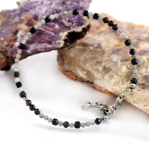 Lunar Protection – Labradorite and Black Tourmaline Bracelet - Image 8