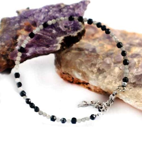 Lunar Protection – Labradorite and Black Tourmaline Bracelet - Image 7