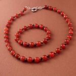 Fire and Stability Set - Carnelian and Tiger’s Eye Bracelet and Necklace | Natural Stones - Image 9