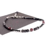Black Tourmaline, Luxury Bracelet with Tourmaline and Garnet - Image 14