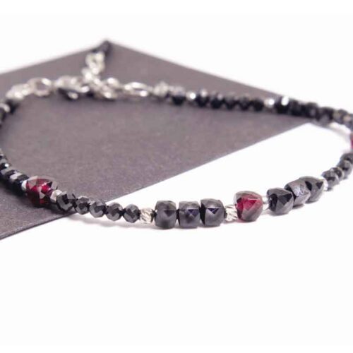 Black Tourmaline, Luxury Bracelet with Tourmaline and Garnet - Image 13