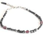 Black Tourmaline, Luxury Bracelet with Tourmaline and Garnet - Image 10