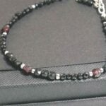 Black Tourmaline, Luxury Bracelet with Tourmaline and Garnet - Image 11