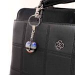 Seven Chakras Heart, Designer Keychain / Bag Accessory with Hematite - Image 2