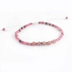 Balance of the Heart, Luxury Bracelet with Faceted Pink Tourmaline and Pyrite - Image 2