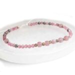 Balance of the Heart, Luxury Bracelet with Faceted Pink Tourmaline and Pyrite - Image 6