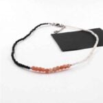 Luxury Asymmetric “Light and Shadow” Necklace | Sunstone, Moonstone and Black Tourmaline - Image 4