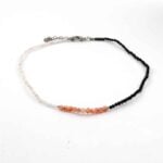 Luxury Asymmetric “Light and Shadow” Necklace | Sunstone, Moonstone and Black Tourmaline - Image 5