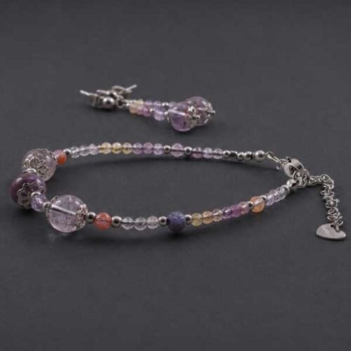 Designer Bracelet “Inner Compass” – Auralite-23, Super 7 and Sapphire - Image 6