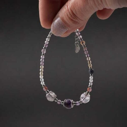 Designer Bracelet “Inner Compass” – Auralite-23, Super 7 and Sapphire - Image 12