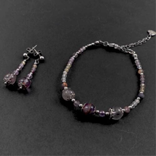 Designer Bracelet “Inner Compass” – Auralite-23, Super 7 and Sapphire - Image 9