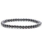 Hematite, Non-Magnetic, Silver-Tone – Handmade Bracelet