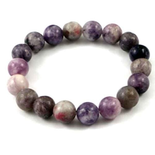 Lepidolite, handmade bracelet, natural stone, Class A - Image 9