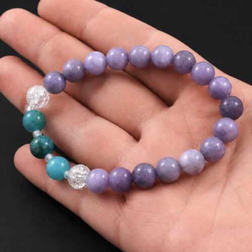 New Horizon - bracelet with Lepidolite, Apatite and Clear Quartz - Image 2