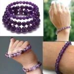 Amethyst, Handmade Natural Stone Bracelet