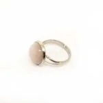 Rose Quartz Stretch Ring, 10 or 12 mm - Image 4