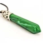 Malachite, Pendant, Natural Stone, Long Pendant - Image 3