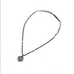 Arwen pendant, Black Tourmaline, with sliding knot - Image 5
