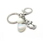 Knowledge and Love, Keychain, Opalite, Jadeite, Owl - Image 6