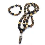 Dragon, Men's Set - Bracelet and Necklace with Natural Stones - Image 3