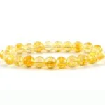 Citrine, Class A, natural stone, stretch bracelet - Image 9