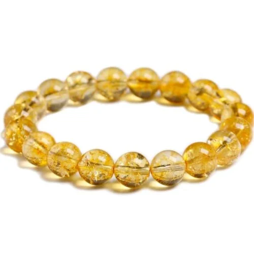 Citrine, Class A, natural stone, stretch bracelet - Image 4