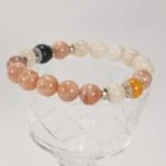 Sun and Moon, bracelet with Moonstone and Sunstone, Shungite and Citrine - Image 3