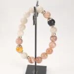 Sun and Moon, bracelet with Moonstone and Sunstone, Shungite and Citrine - Image 5
