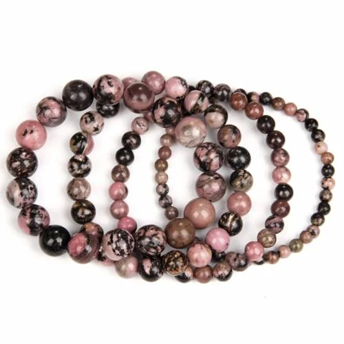 Rhodonite, natural stone bracelet, Class A - Image 4
