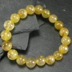 Rutilated Quartz, handmade bracelet, natural stone