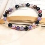 Tourmaline, Multicolor, Natural Stone Bracelet