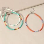 Set of 3 Colorful Anklets - Image 9