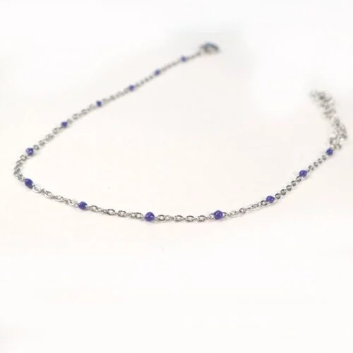 Stainless steel anklet with dangling charms, in several variations - Image 13