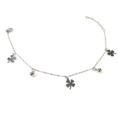 Stainless steel anklet with dangling charms, in several variations - Image 8