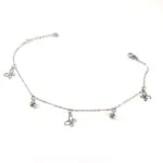 Stainless steel anklet with dangling charms, in several variations - Image 5